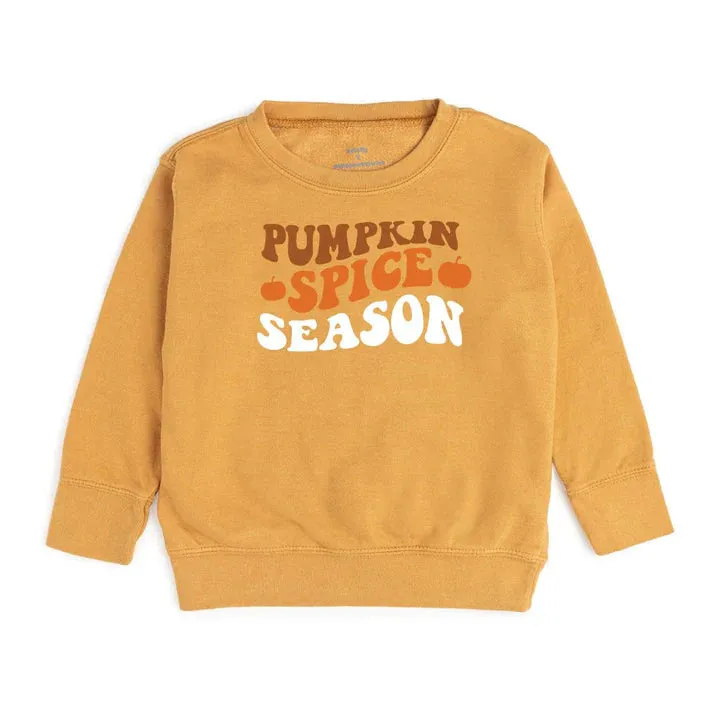 Sweet Wink Pumpkin Spice Season Adult Sweatshirt - Mustard