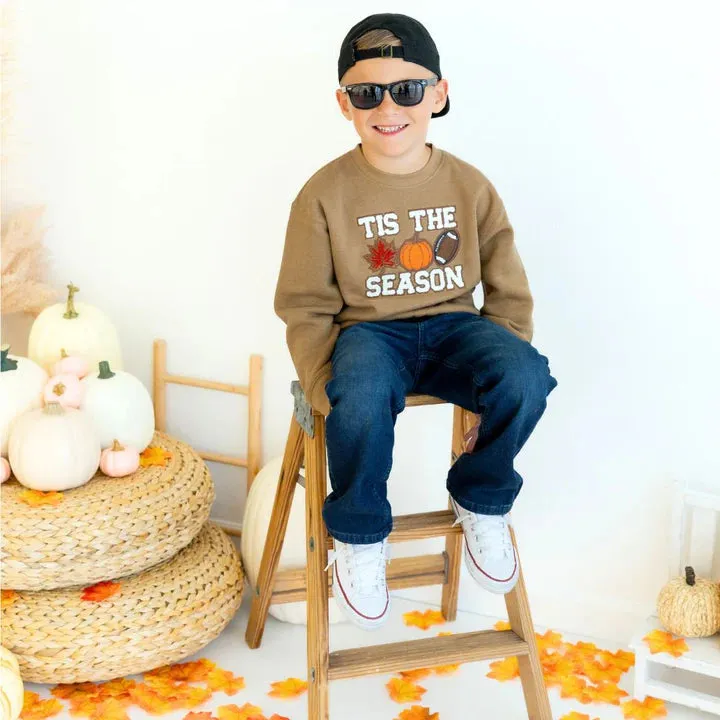 Sweet Wink Tis the Season Pumpkin Patch Sweatshirt - Mocha