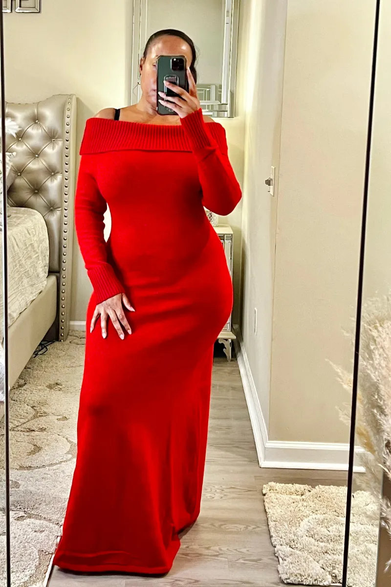 Sweetheart Sweater Dress 30% OFF NOW!