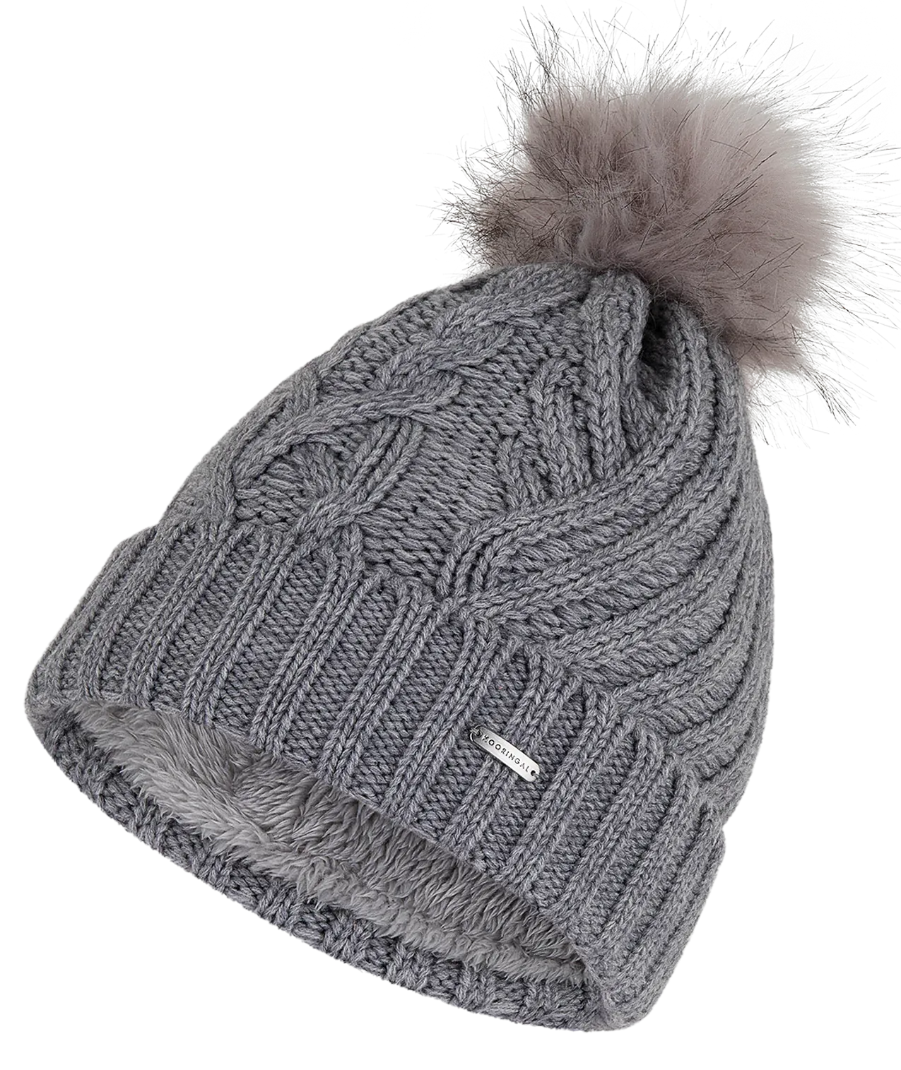 Tamara Beanie in Grey Marle