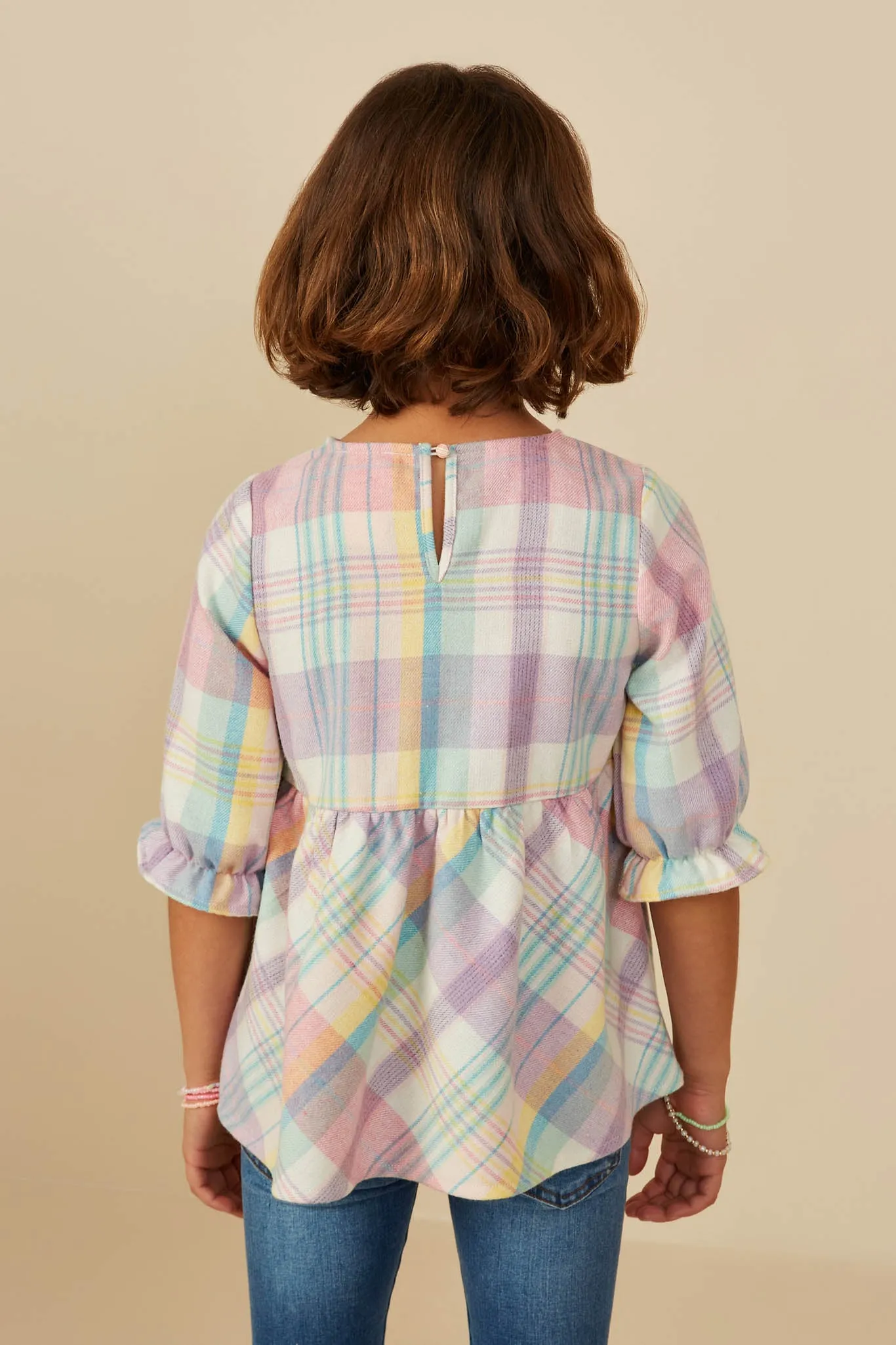 Tartan Plaid Flannel Baby Doll Top