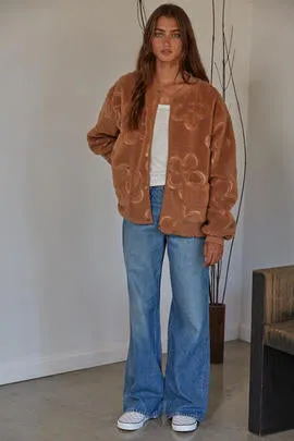 The Euphoria Floral Sherpa Jacket
