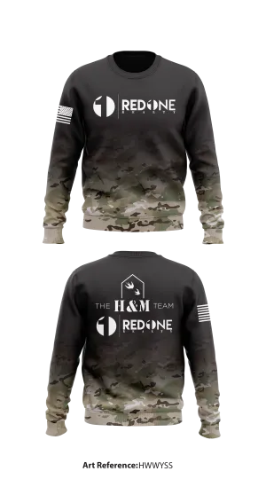 The H&M Team at Red 1 Realty Store 1 Realty Core Men's Crewneck Performance Sweatshirt - hwwYsS