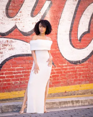 The Julia Off the Shoulder Sweater Dress