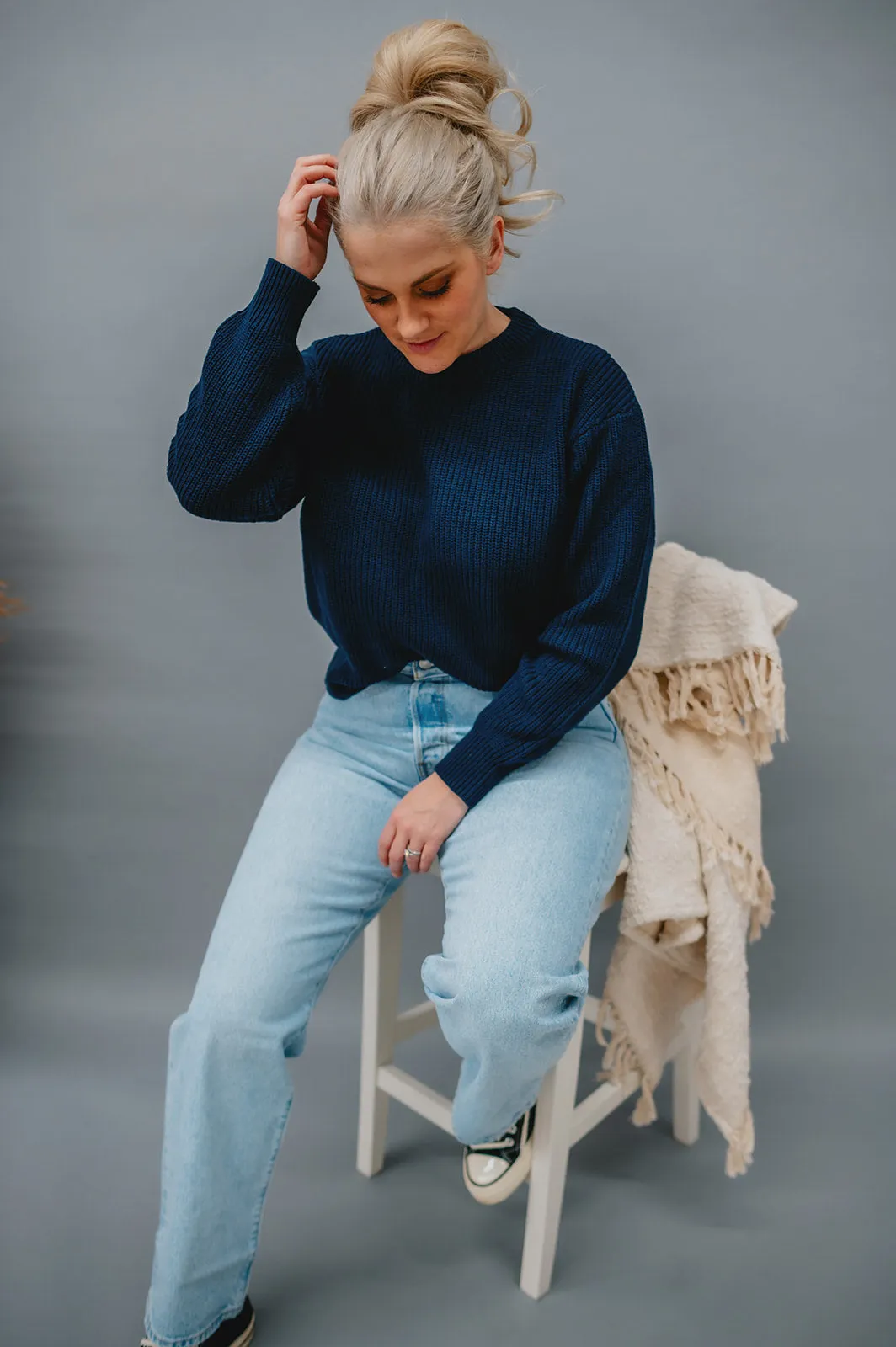 The Mikala 2.0 Sweater by Minimum - Navy
