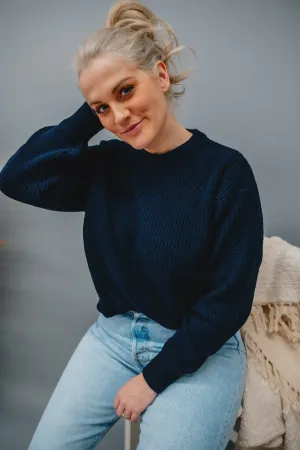 The Mikala 2.0 Sweater by Minimum - Navy