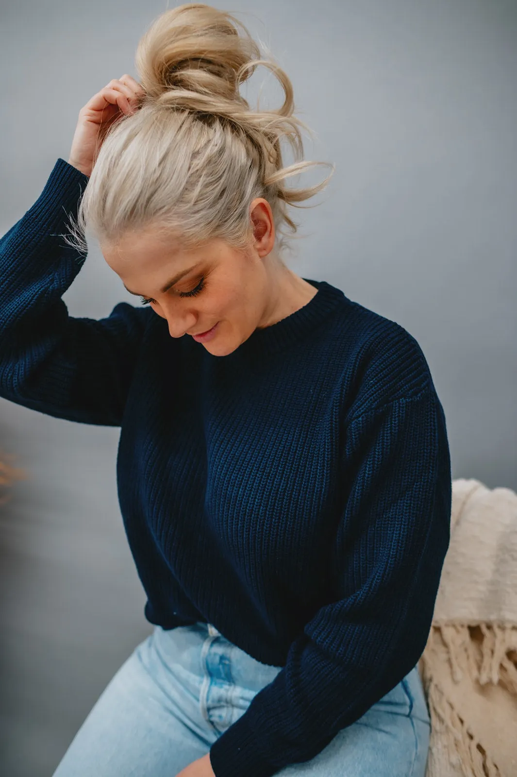 The Mikala 2.0 Sweater by Minimum - Navy