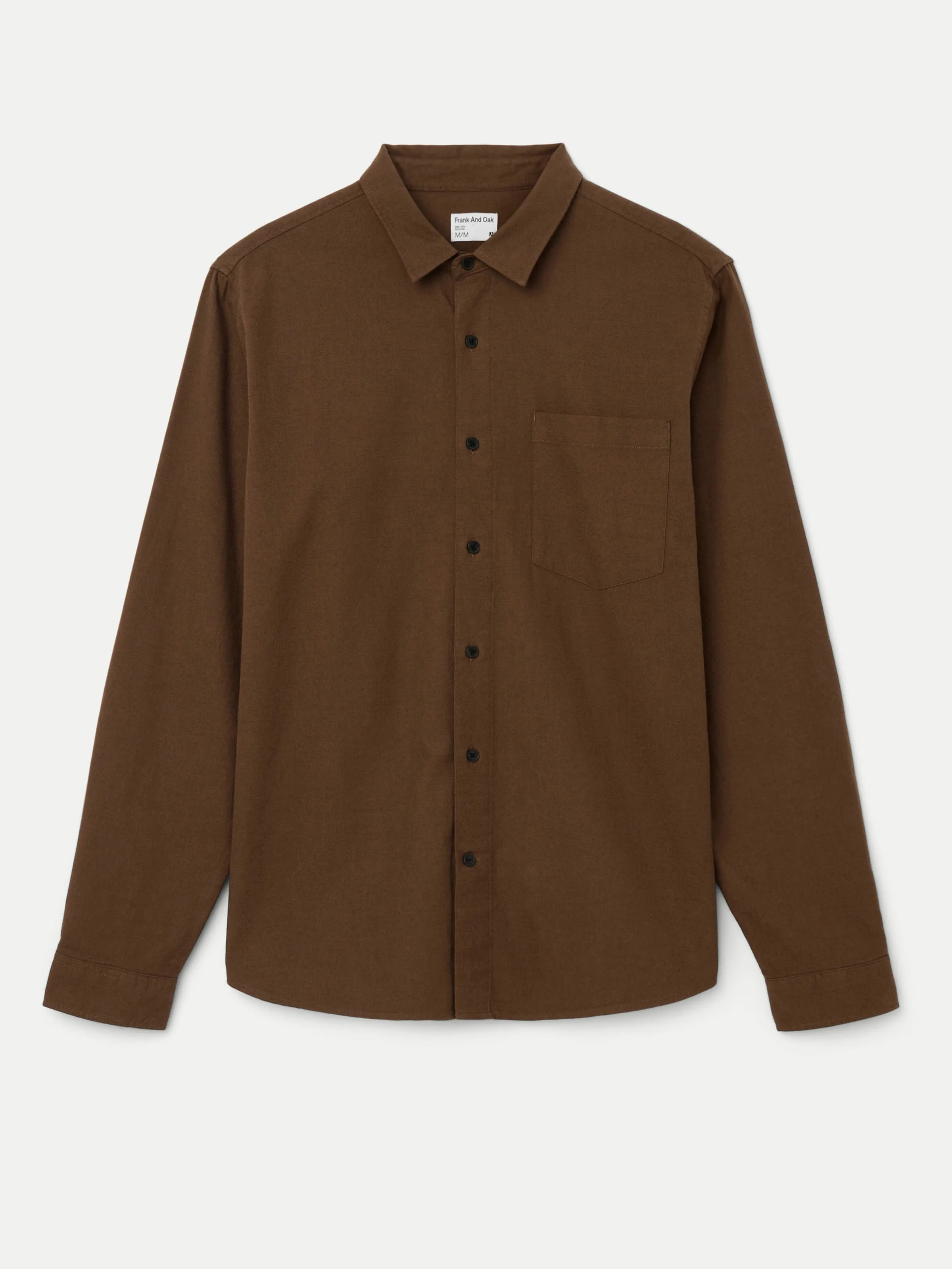 The Yak Wool Flannel Shirt in Light Greige