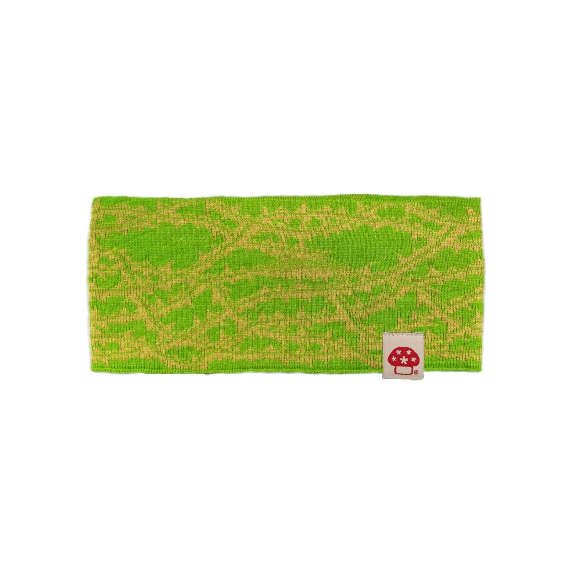 Thorn knit head band alkaline green