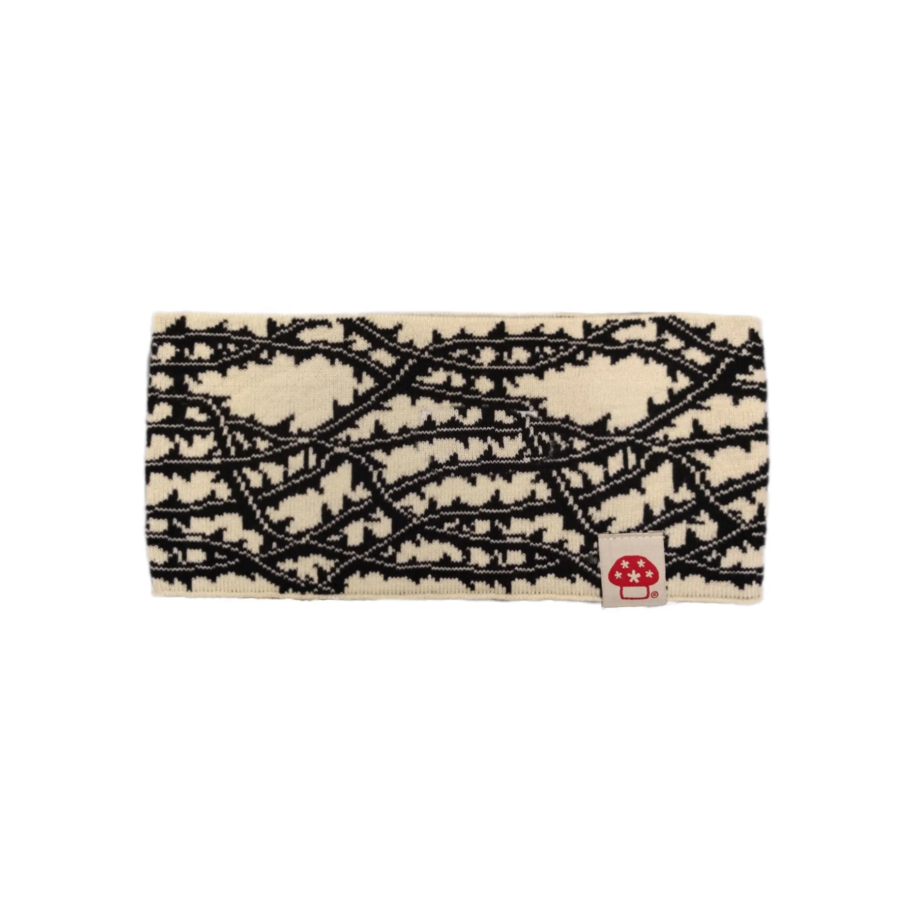 Thorn knit head band white/black