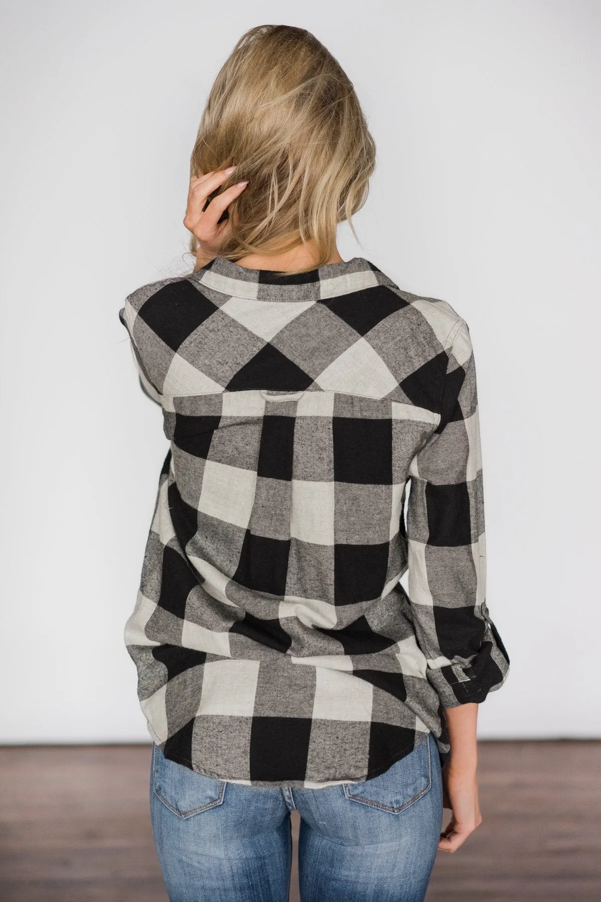 Thread & Supply Checkered Flannel Button Up Shirt