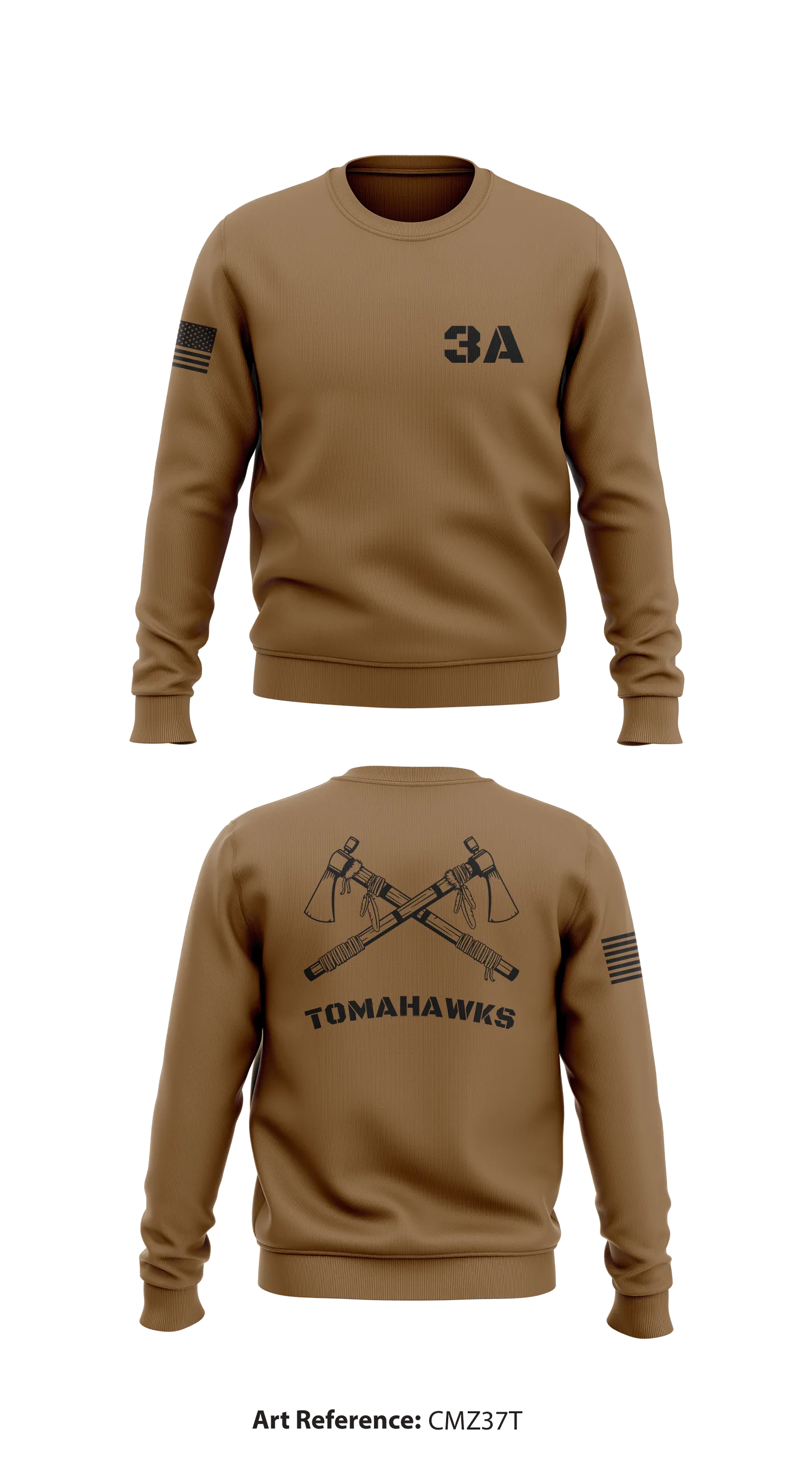 TOMAHAWKS Store 1 Core Men's Crewneck Performance Sweatshirt - CMz37T