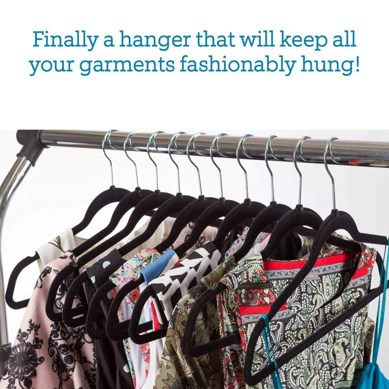 Topgalaxy.Z Velvet Suit Hangers, 20 Pack Closet Clothes Hangers - Non Slip Hangers for Coat Hanger, Pants Hangers, Dorm Hangers (Black)