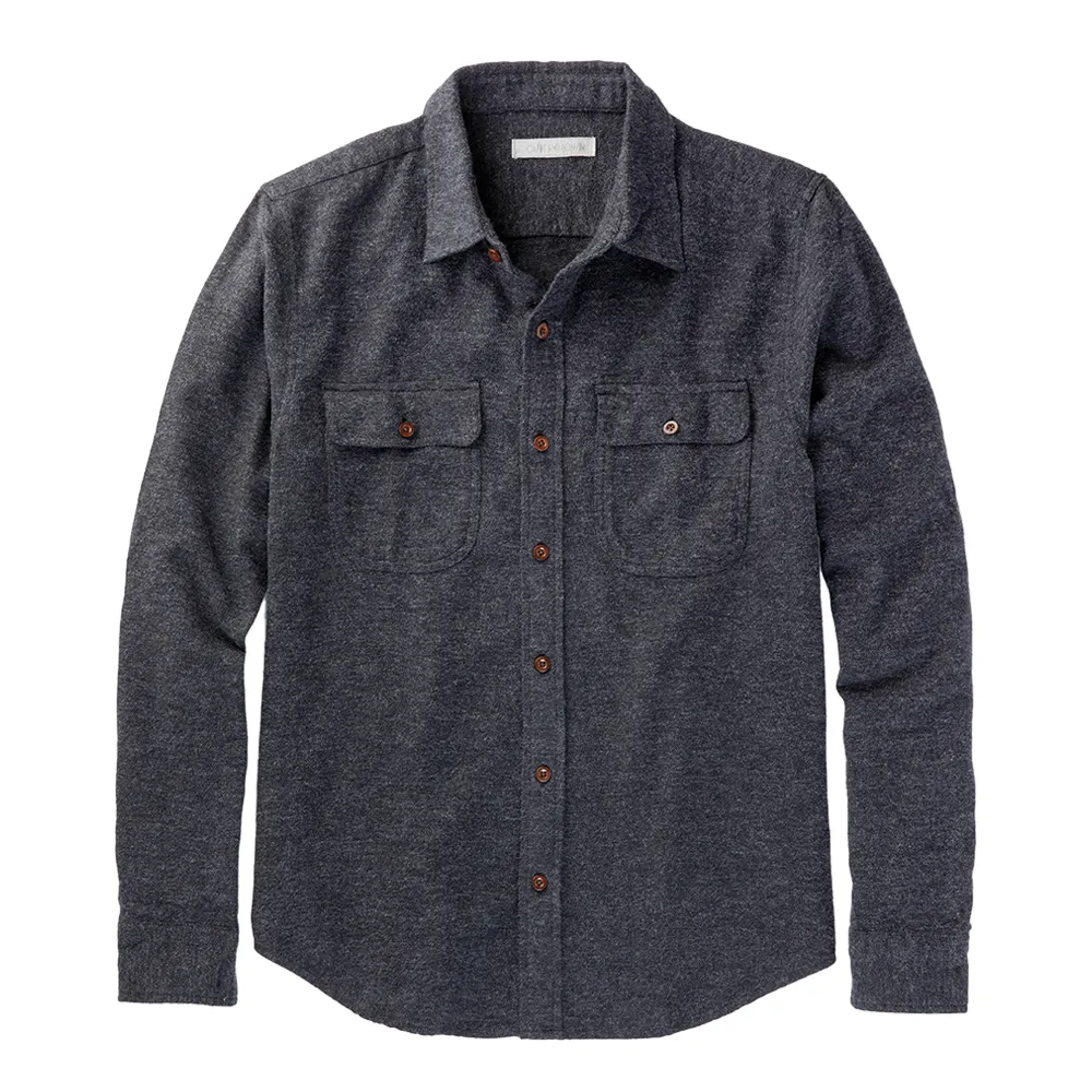 Transitional Flannel Utility Charcoal Jaspe