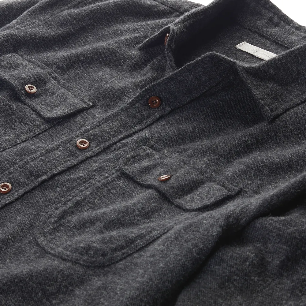 Transitional Flannel Utility Charcoal Jaspe