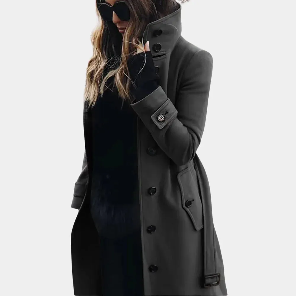 Trenchcoat Belle™ | Women's Stylish Waterproof Trench Coat | Breathable Fabric, Adjustable Belt, and Functional Pockets