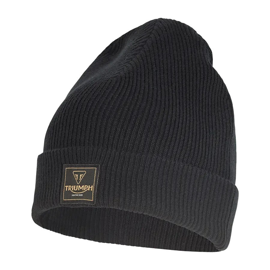 Triumph Polar Knitted Beanie in Black