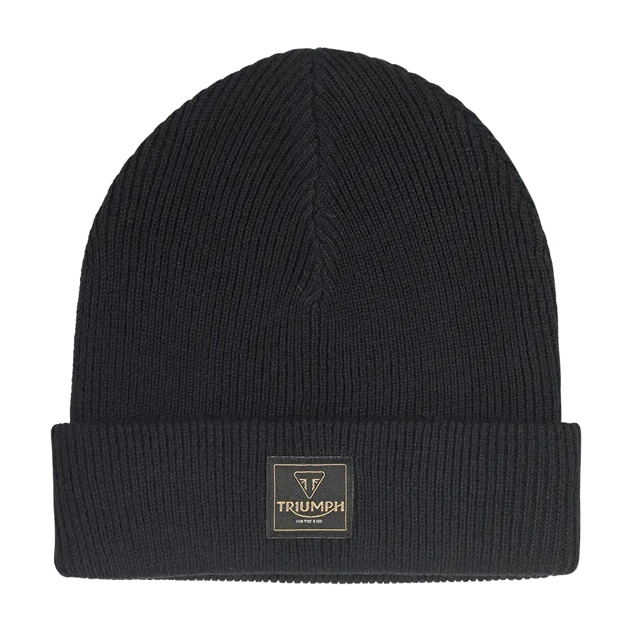 Triumph Polar Knitted Beanie in Black