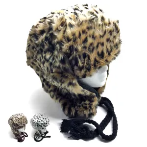 Trooper Hats Animal Fur - Asst Prints