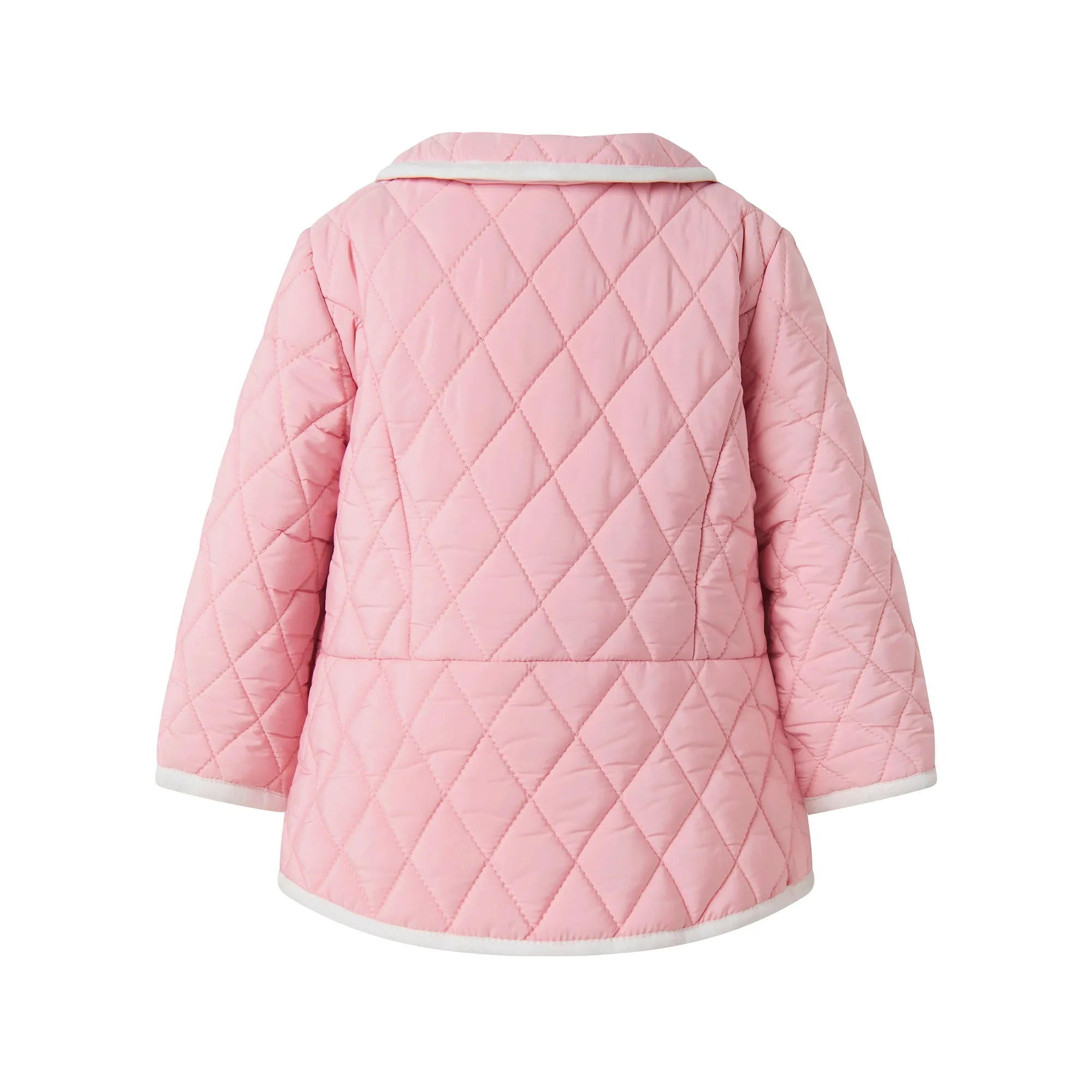 Two-tone Quilted Jacket, Pink