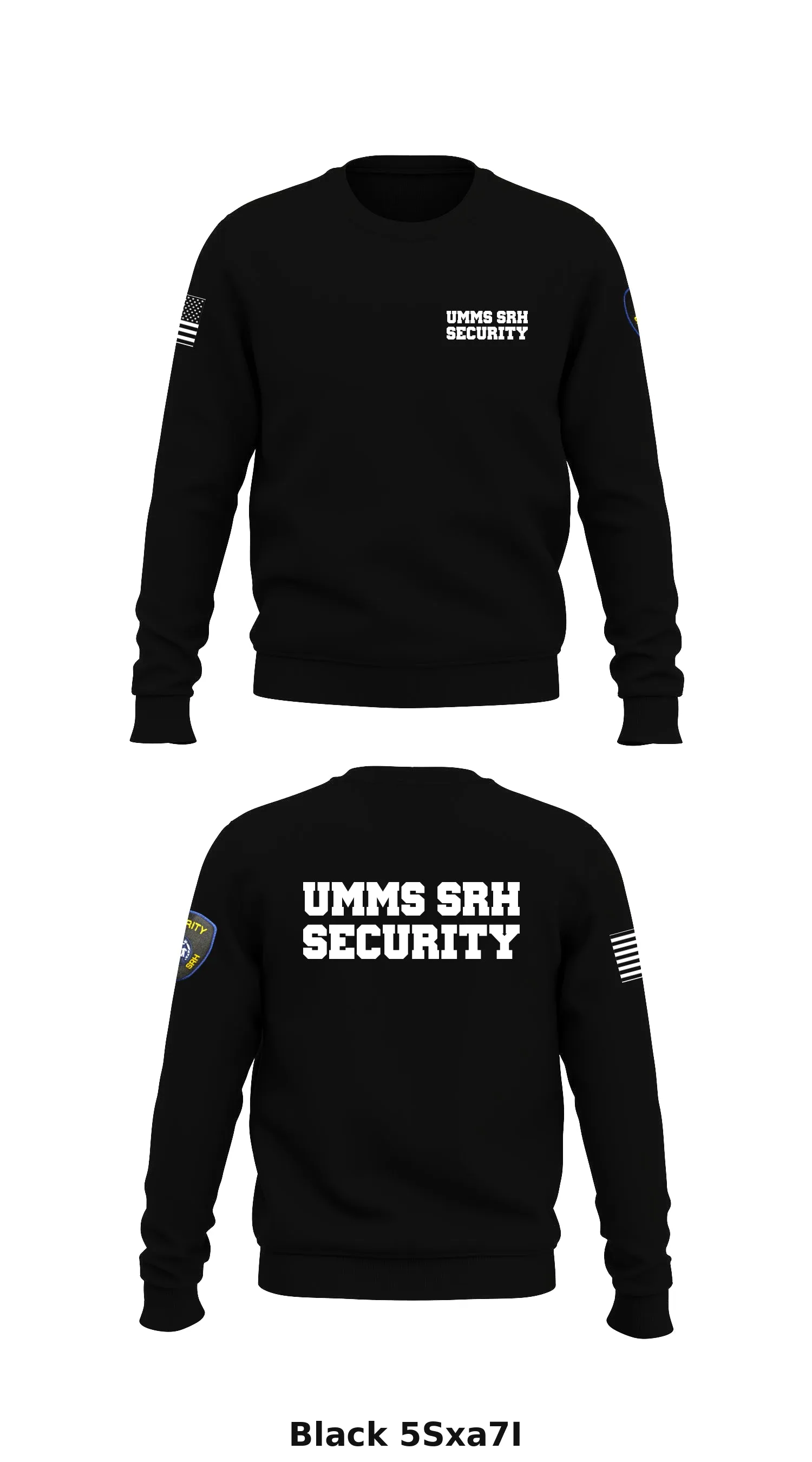 UMMS SRH security  Store 1 Core Men's Crewneck Performance Sweatshirt - 5Sxa7I