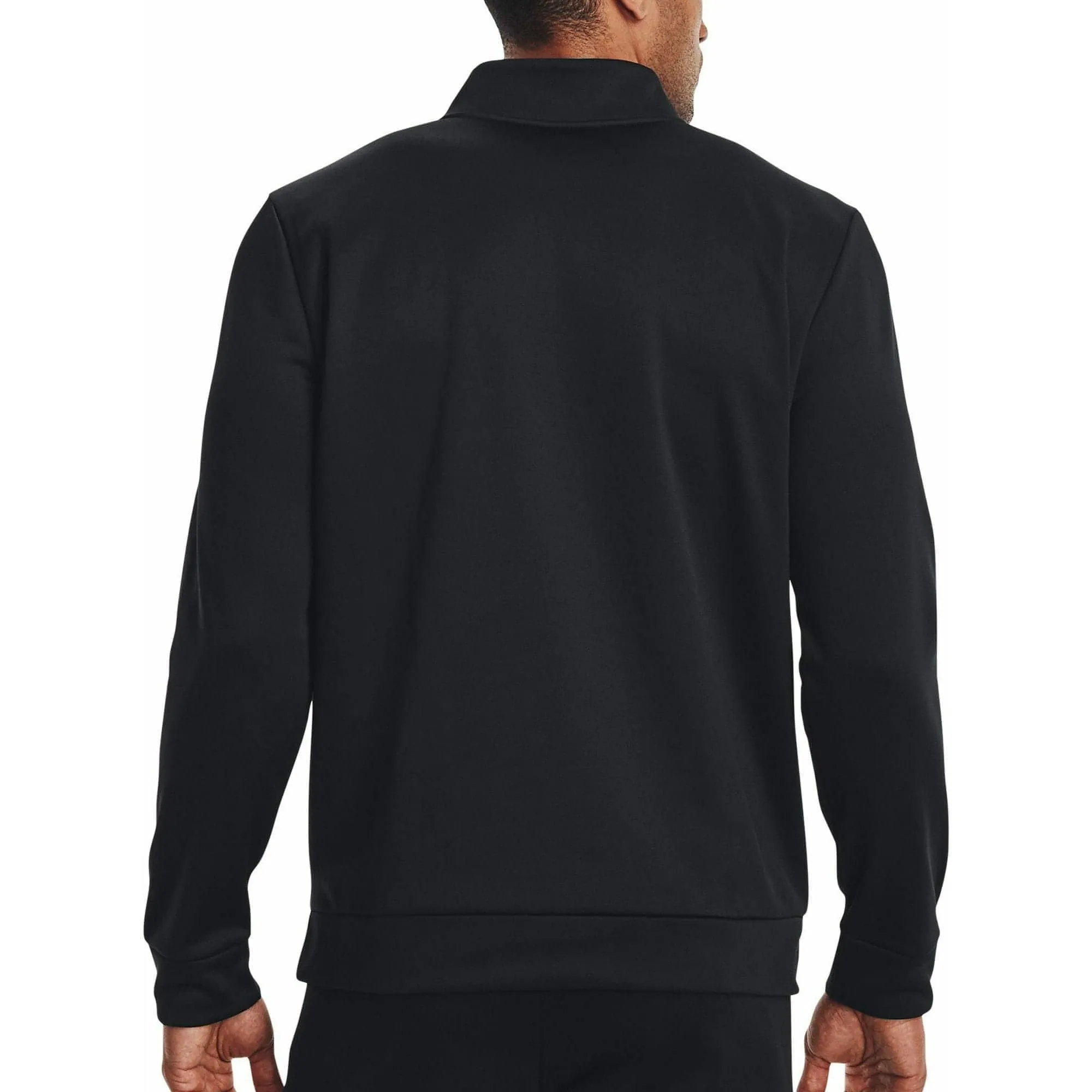 Under Armour Fleece Half Zip Long Sleeve Mens Training Top - Black
