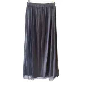 United Colors Of Benetton Black Mesh Maxi Skirt