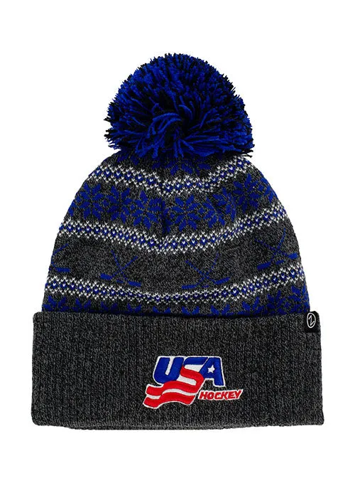 USA Hockey Carousel Knit Beanie