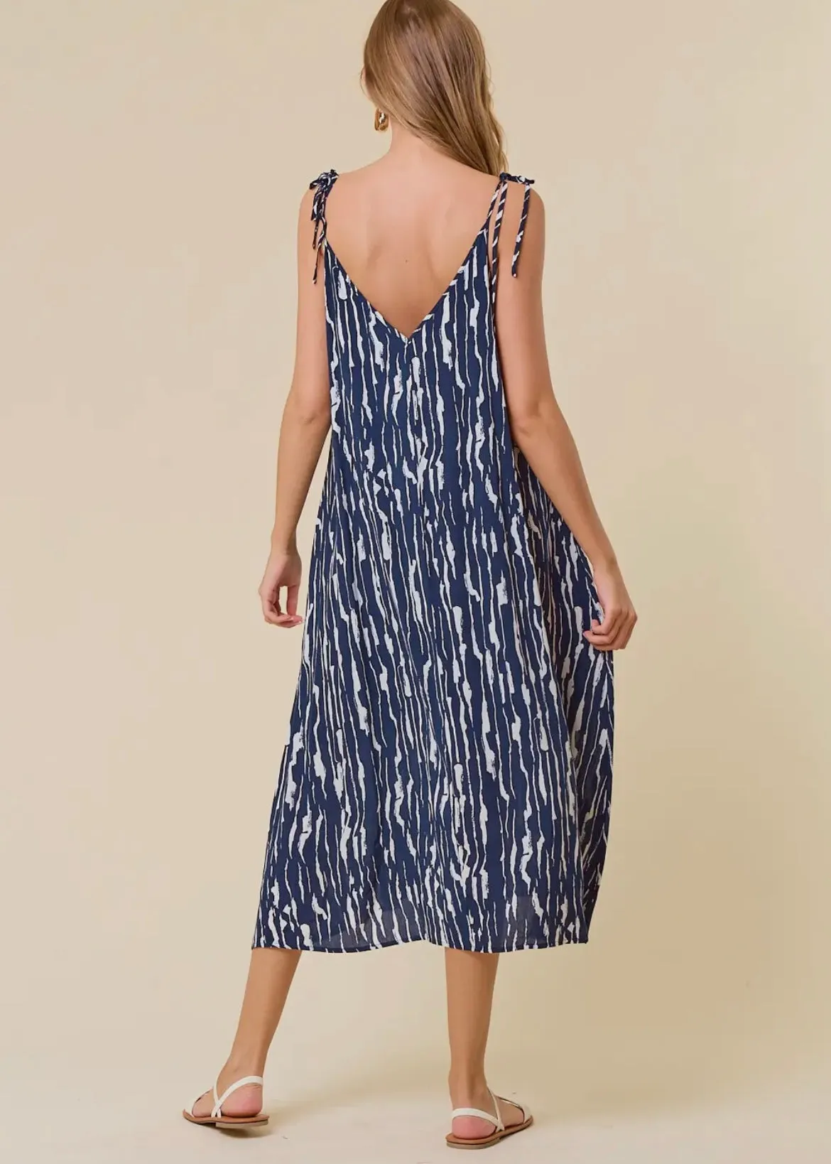 V Neck Maxi Dress