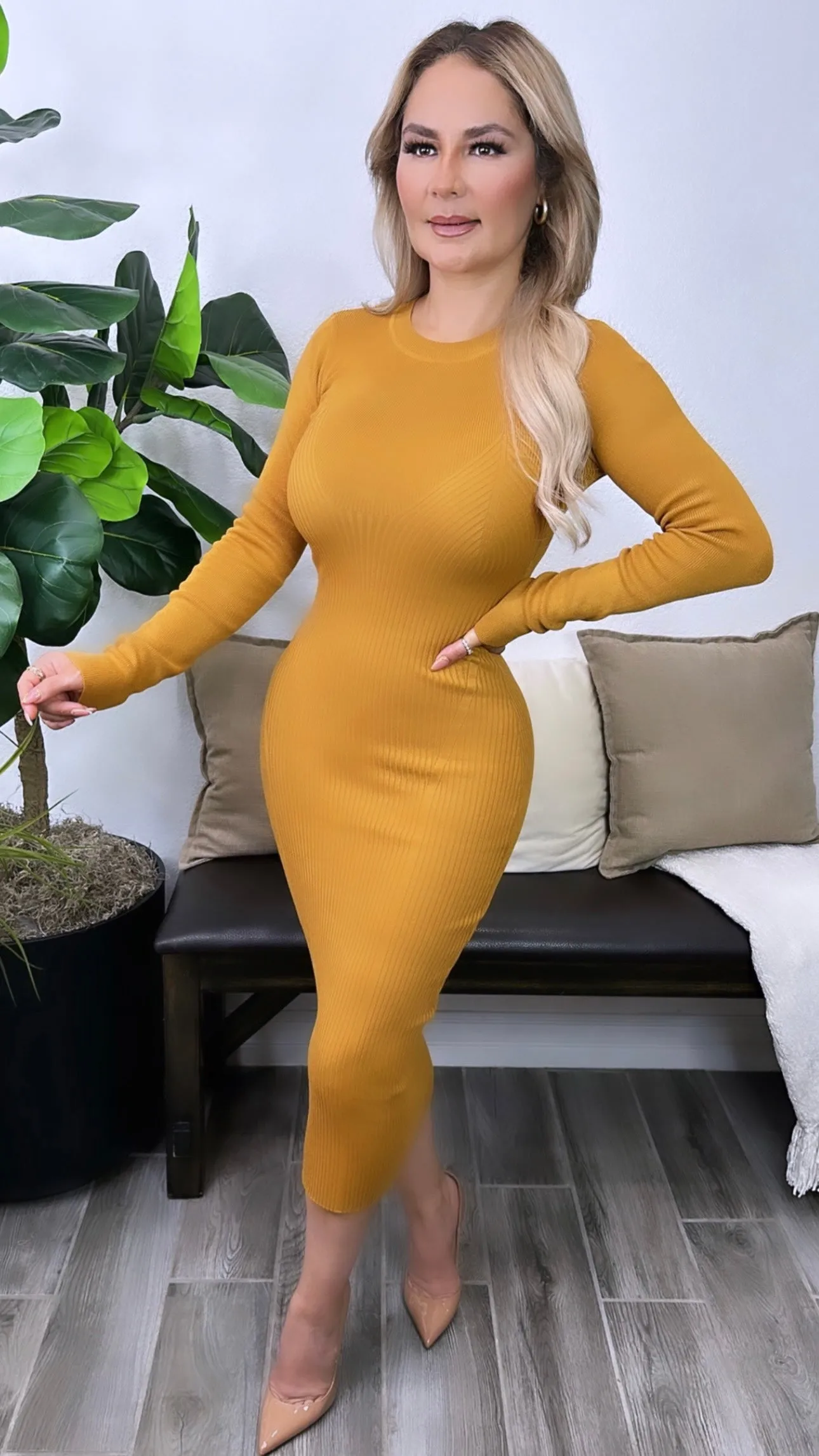 VERMONT CAMEL  DRESS