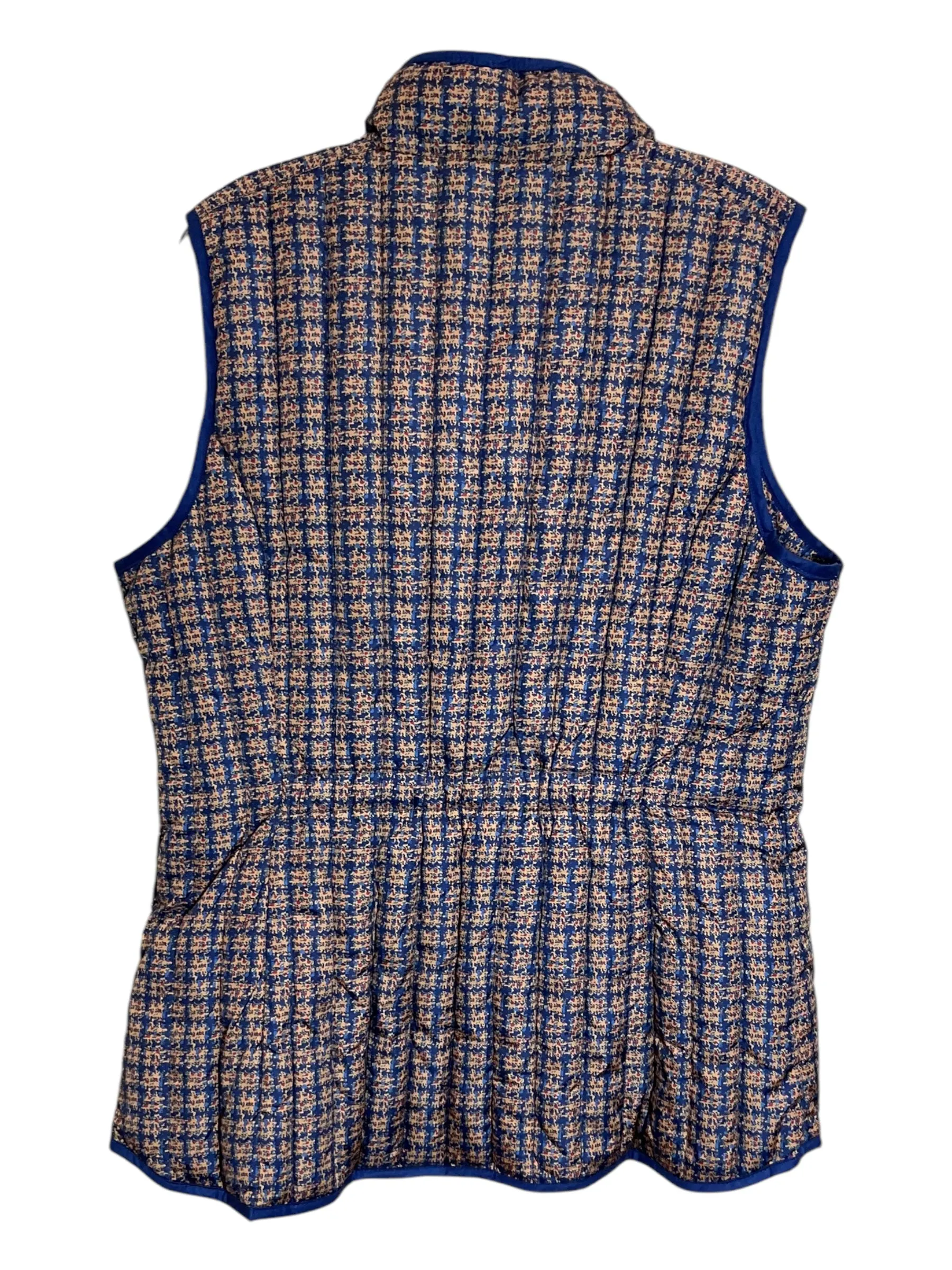 Vest Puffer & Quilted By Tommy Hilfiger In Blue & Yellow, Size: Xl