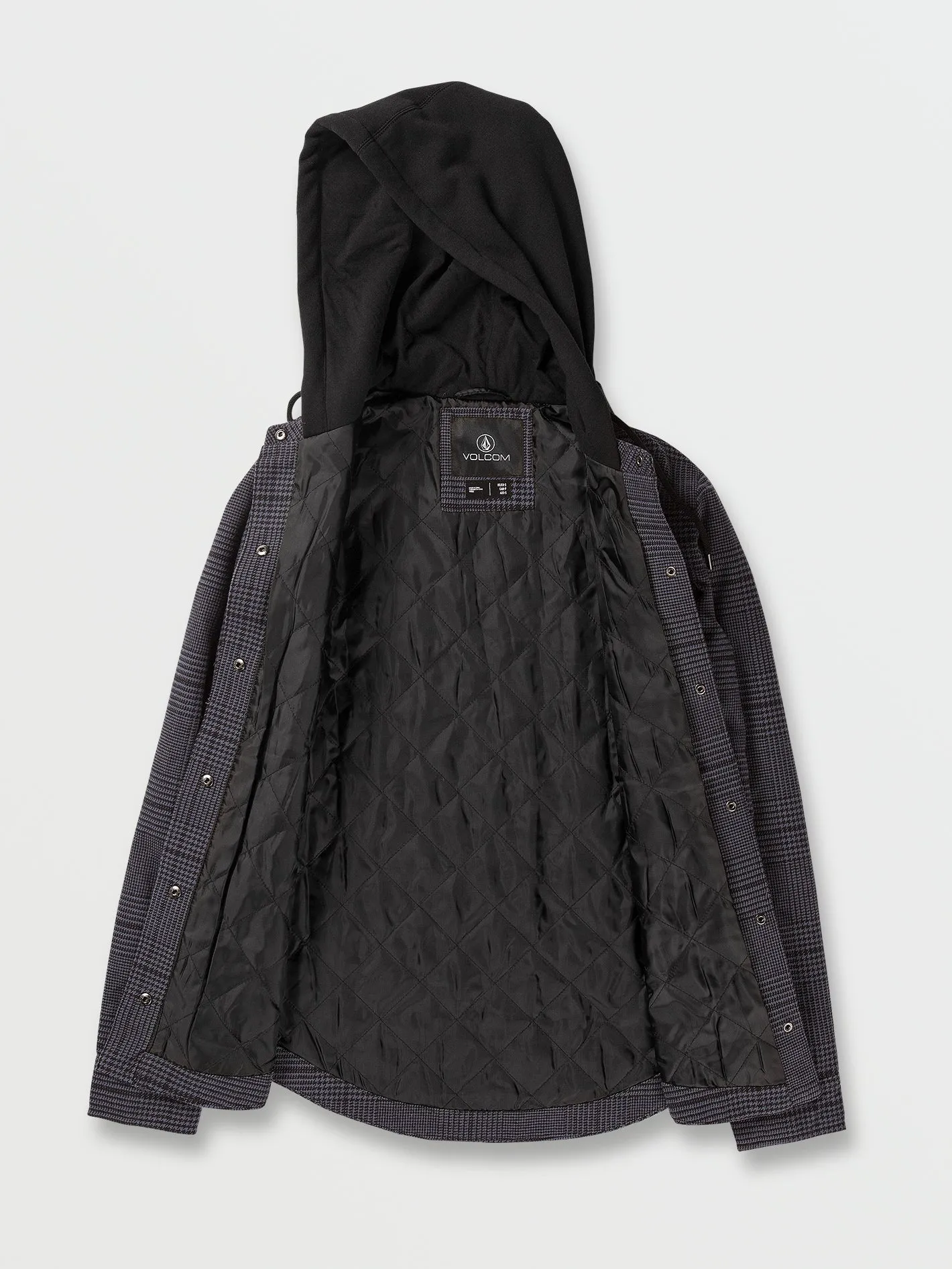 Veste Hooded Flannel - Black