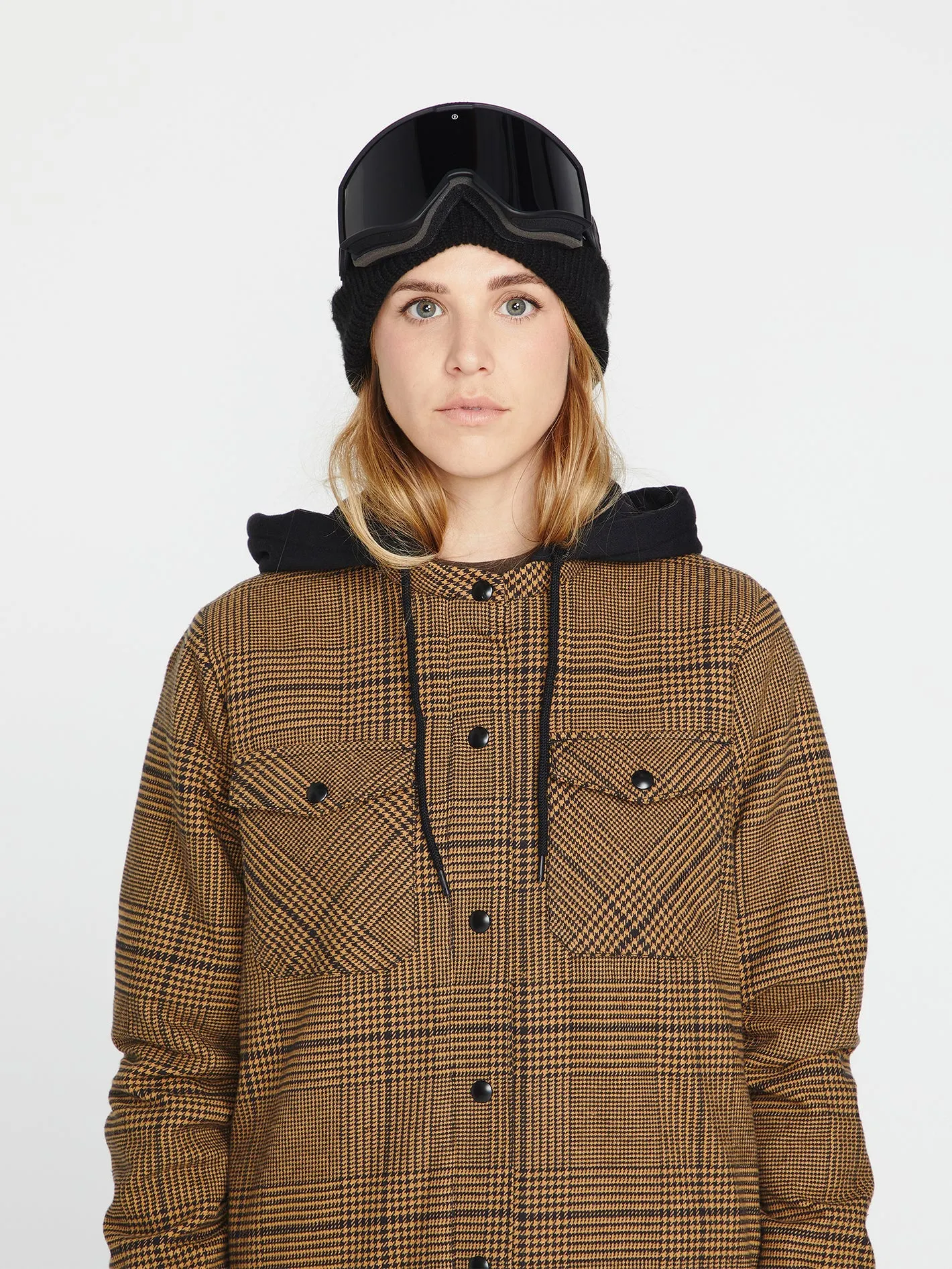 Veste Hooded Flannel - Caramel