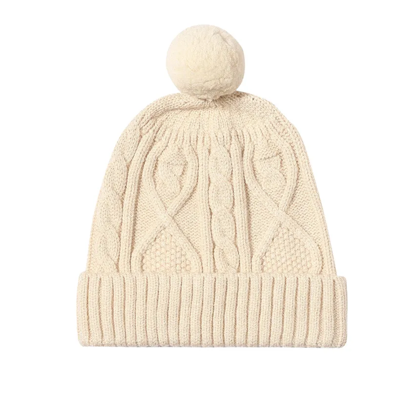 Vignette Maddy Pom Beanie Ivory
