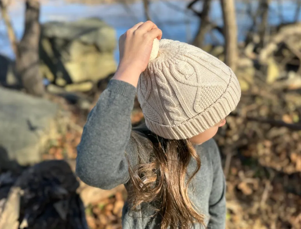 Vignette Maddy Pom Beanie Ivory