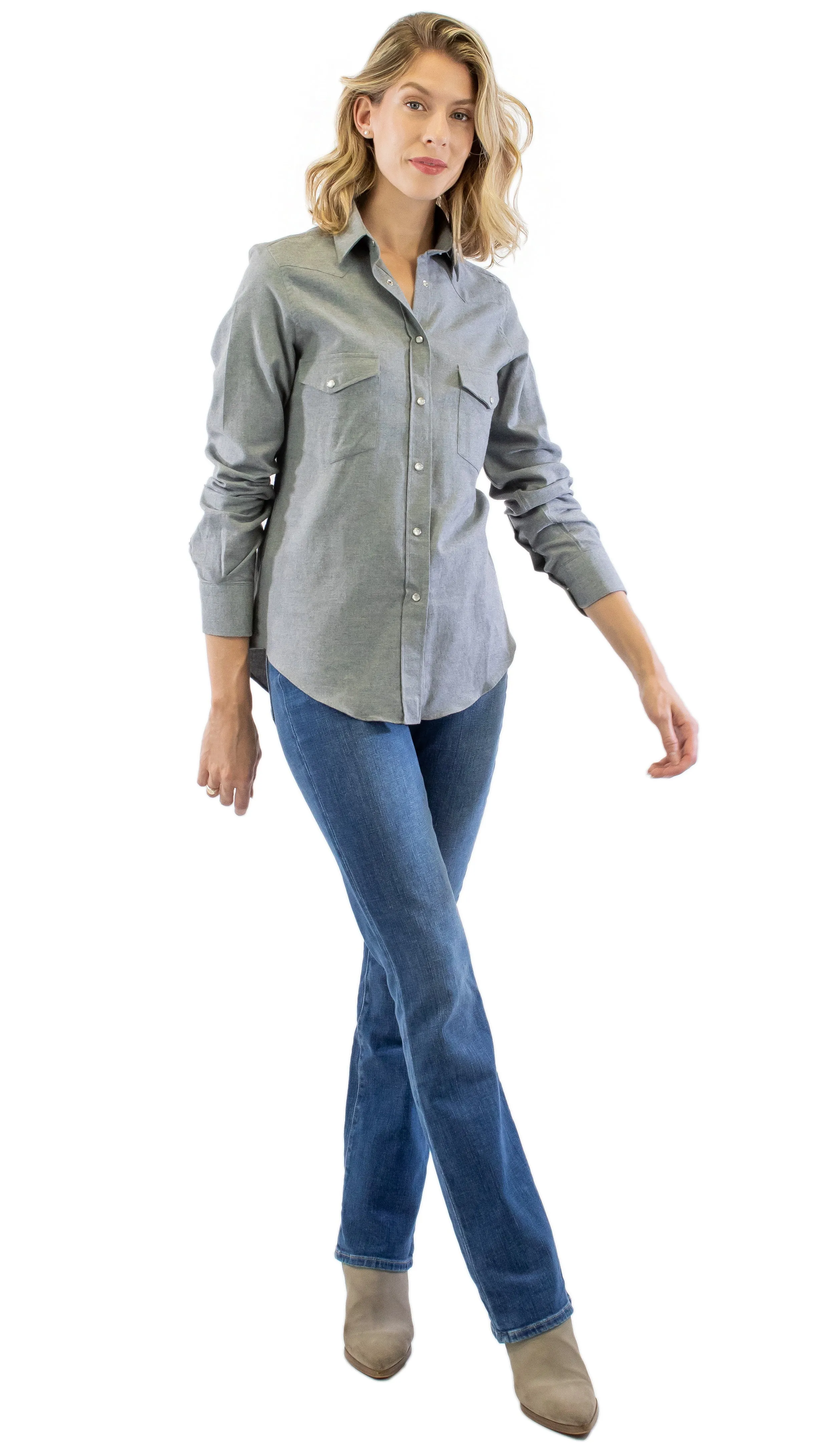 Western Donna - Gray Flannel