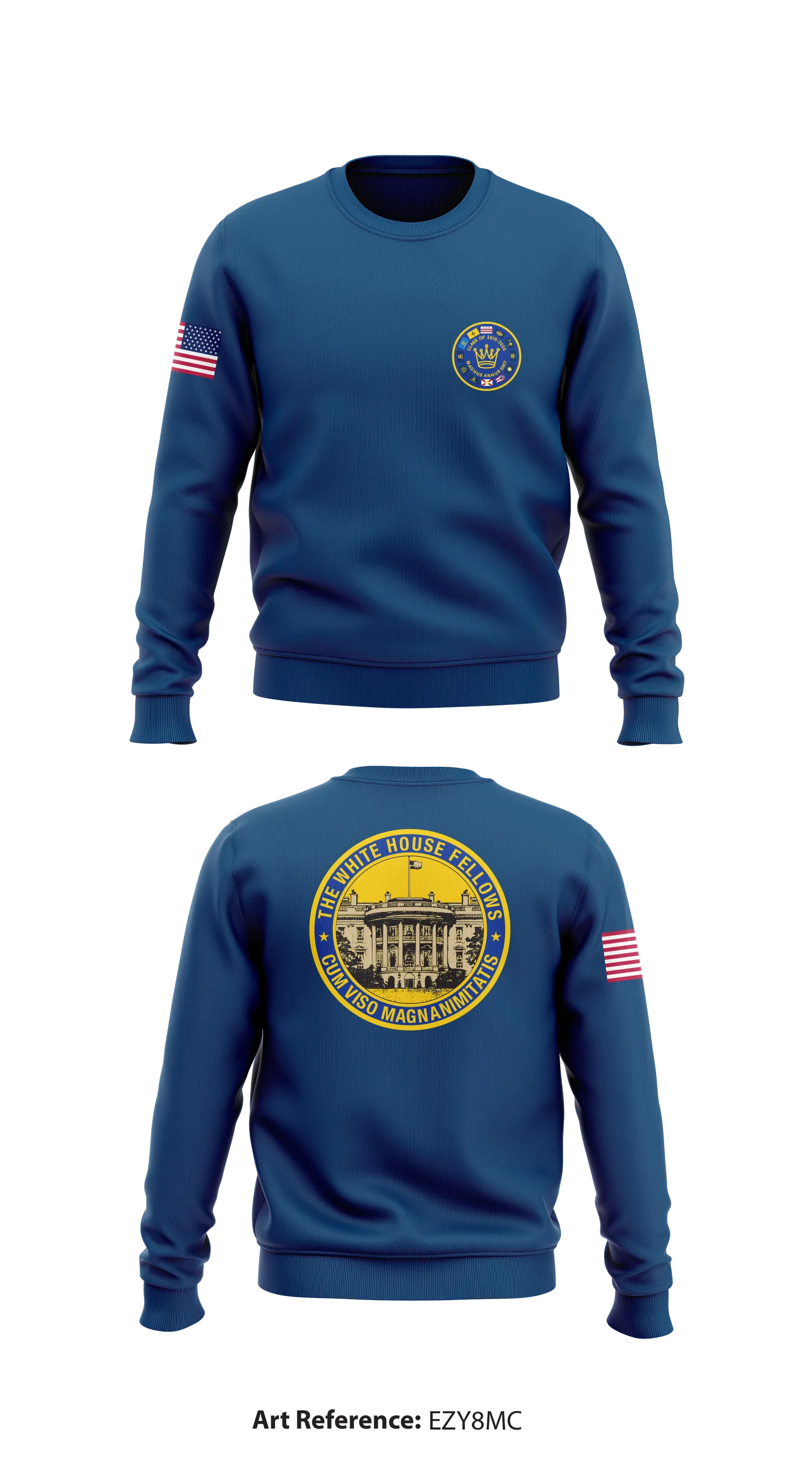 White House Fellows  Store 1 Core Men's Crewneck Performance Sweatshirt - EzY8Mc