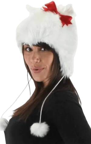 White Kitty Hat