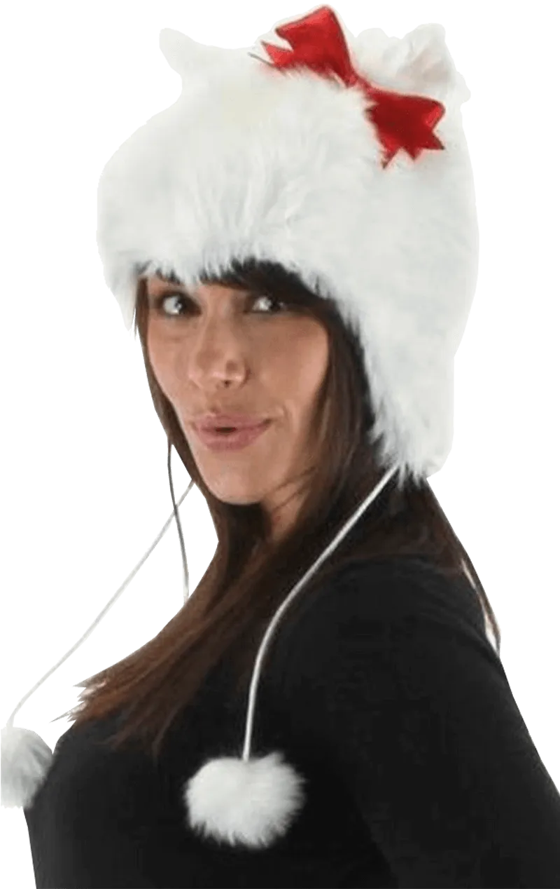 White Kitty Hat