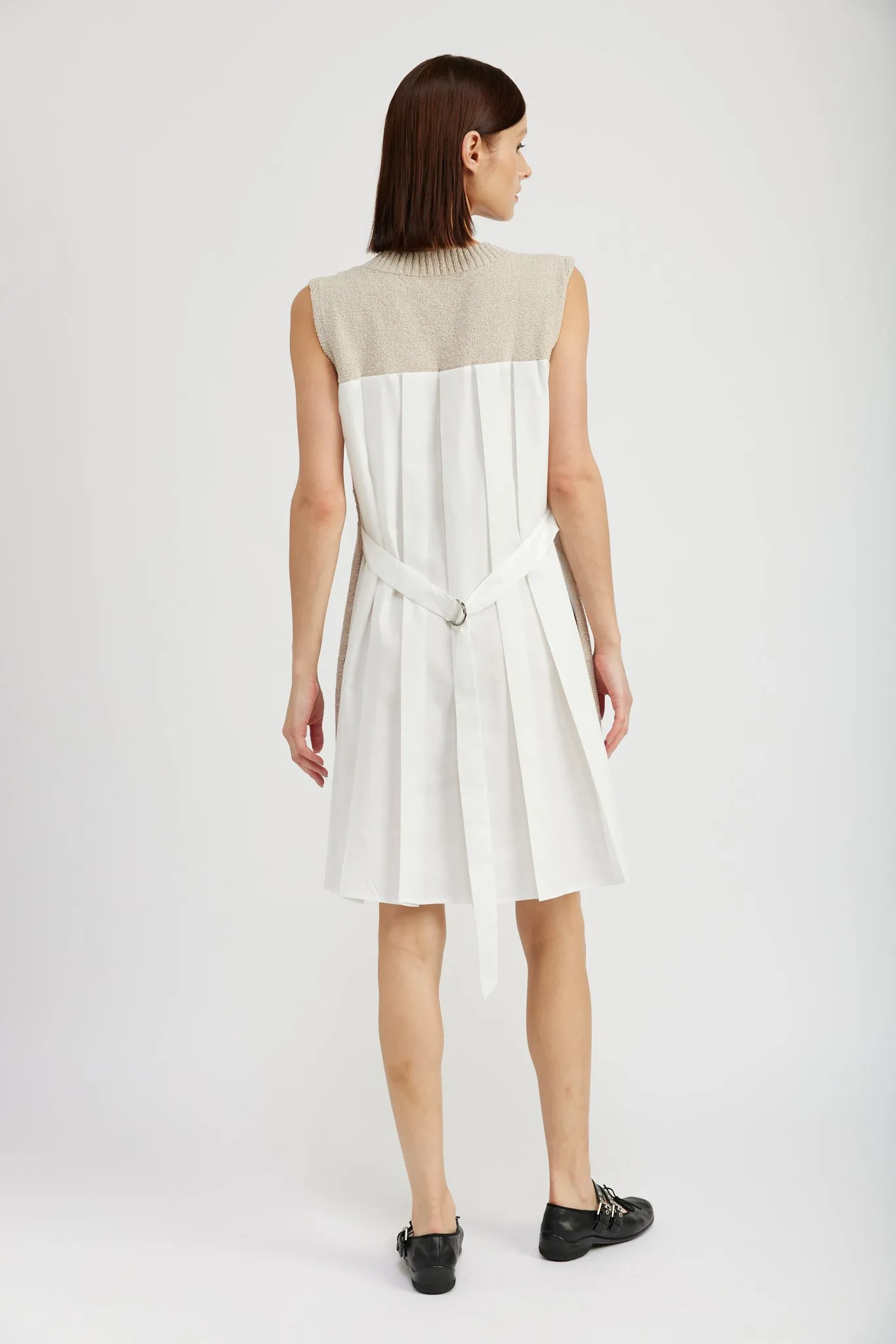 Whitney Mixed Media Mini Dress