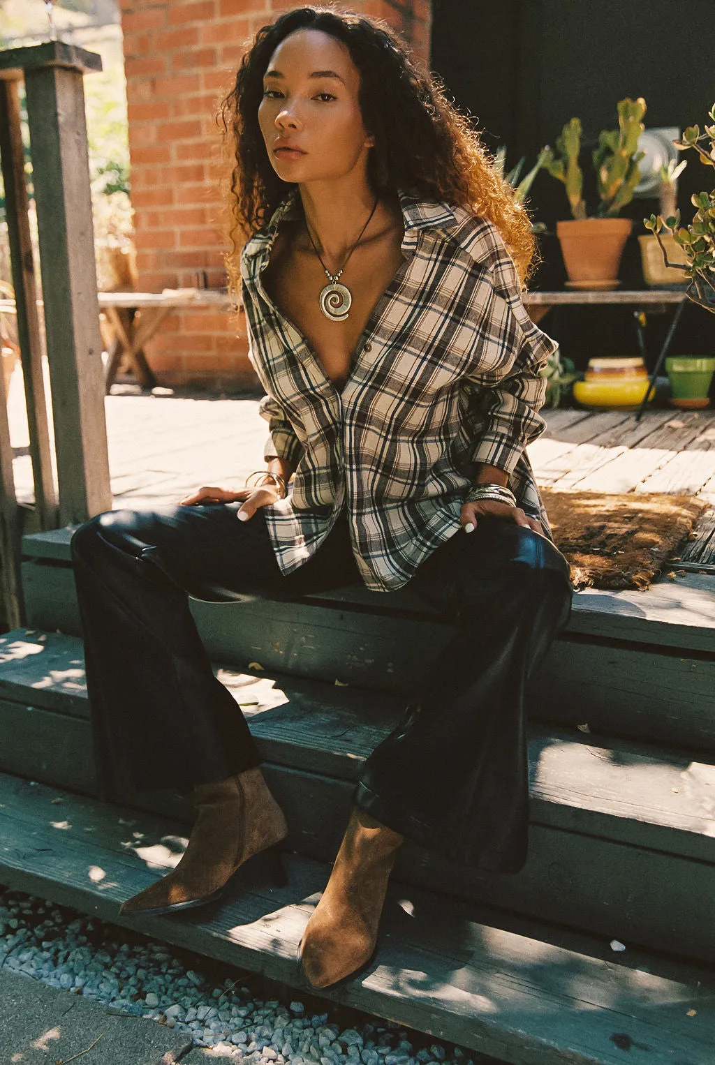 Williamsburg Beige Plaid Flannel