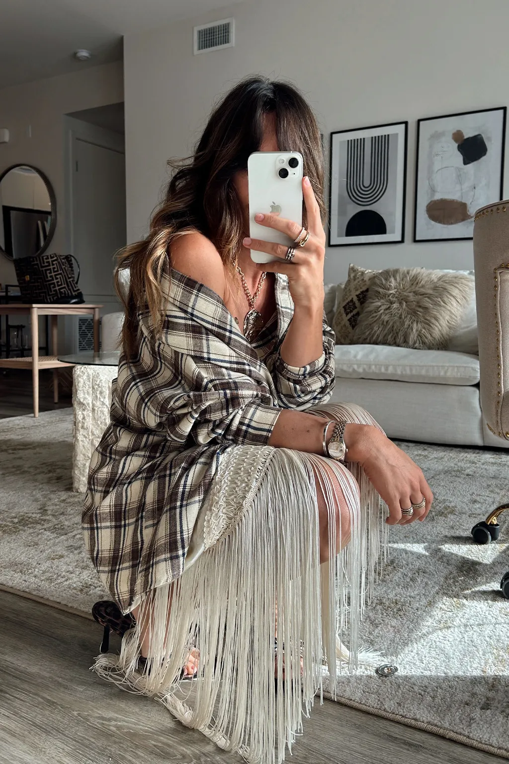 Williamsburg Beige Plaid Flannel
