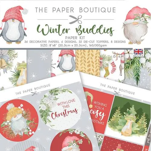 Winter Buddies 8x8 Paper Kit