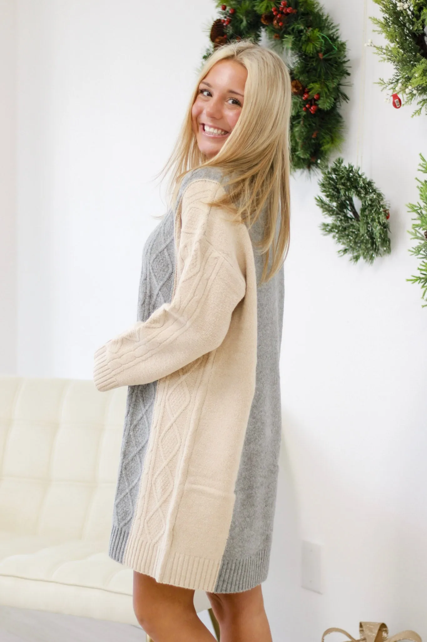 Wishing for Winter Sweater Dress
