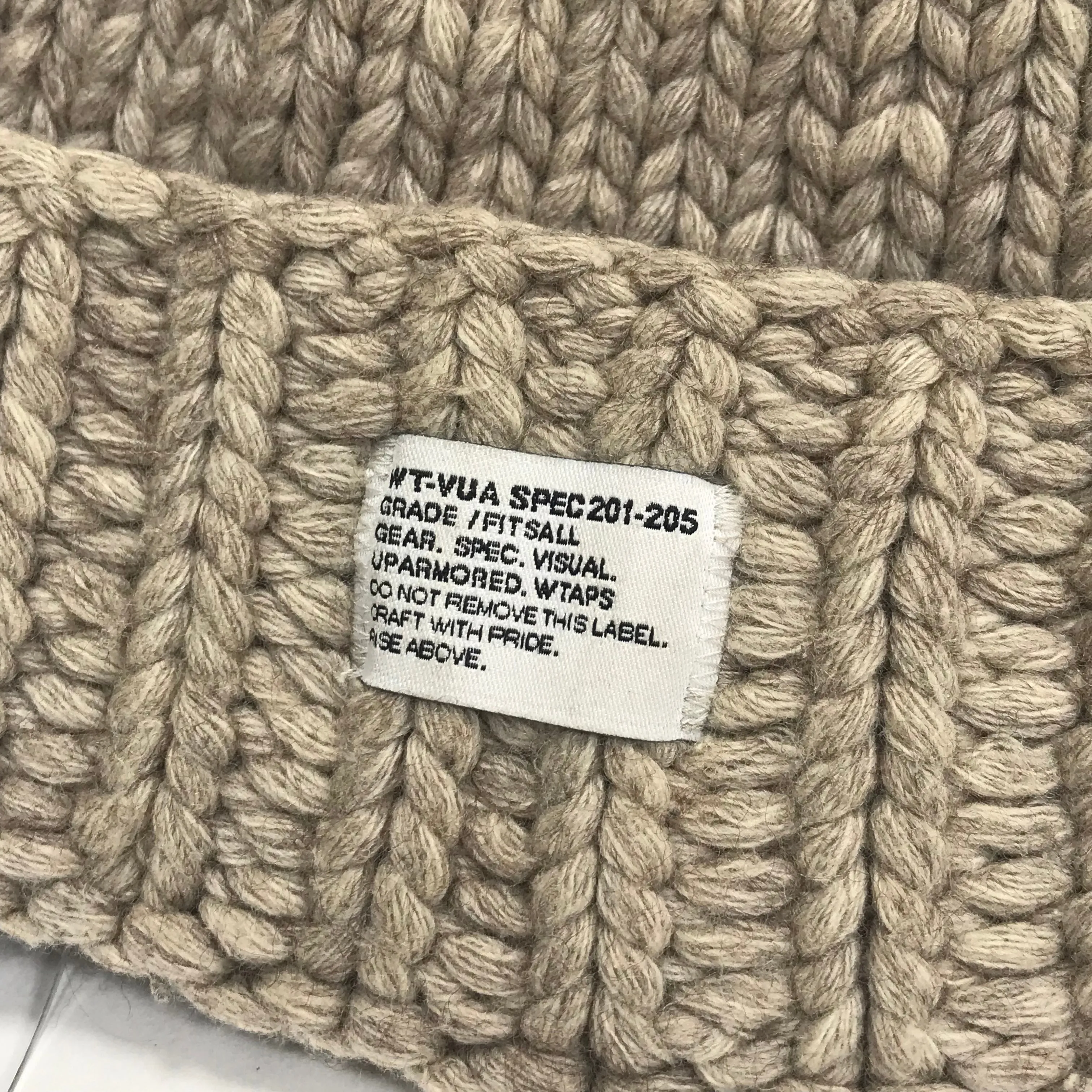 WTaps 08AW Red Dawn Heavy Knit Beanie