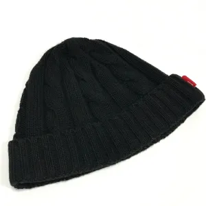 WTaps Blackwatch Cable Knit Beanie Black