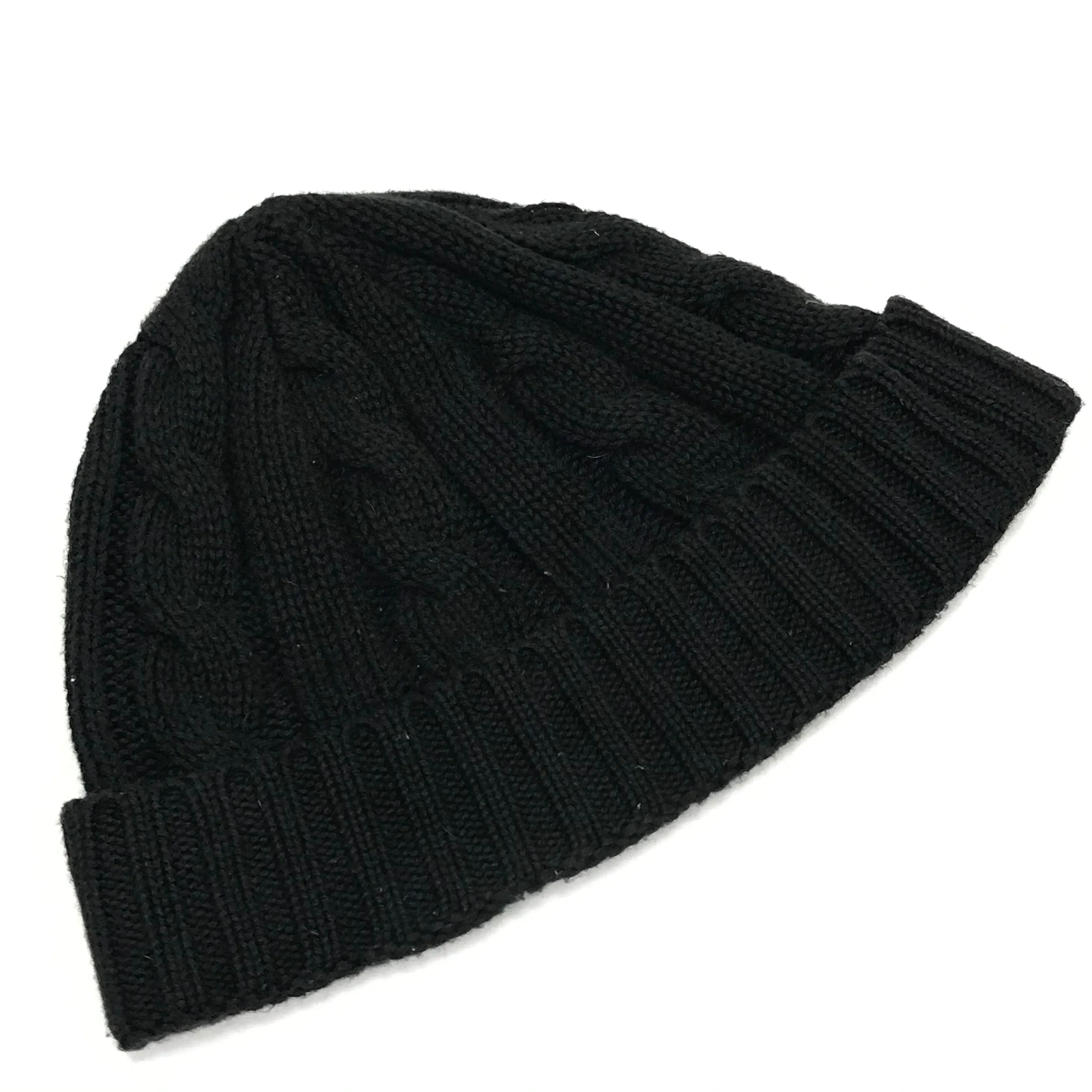 WTaps Blackwatch Cable Knit Beanie Black