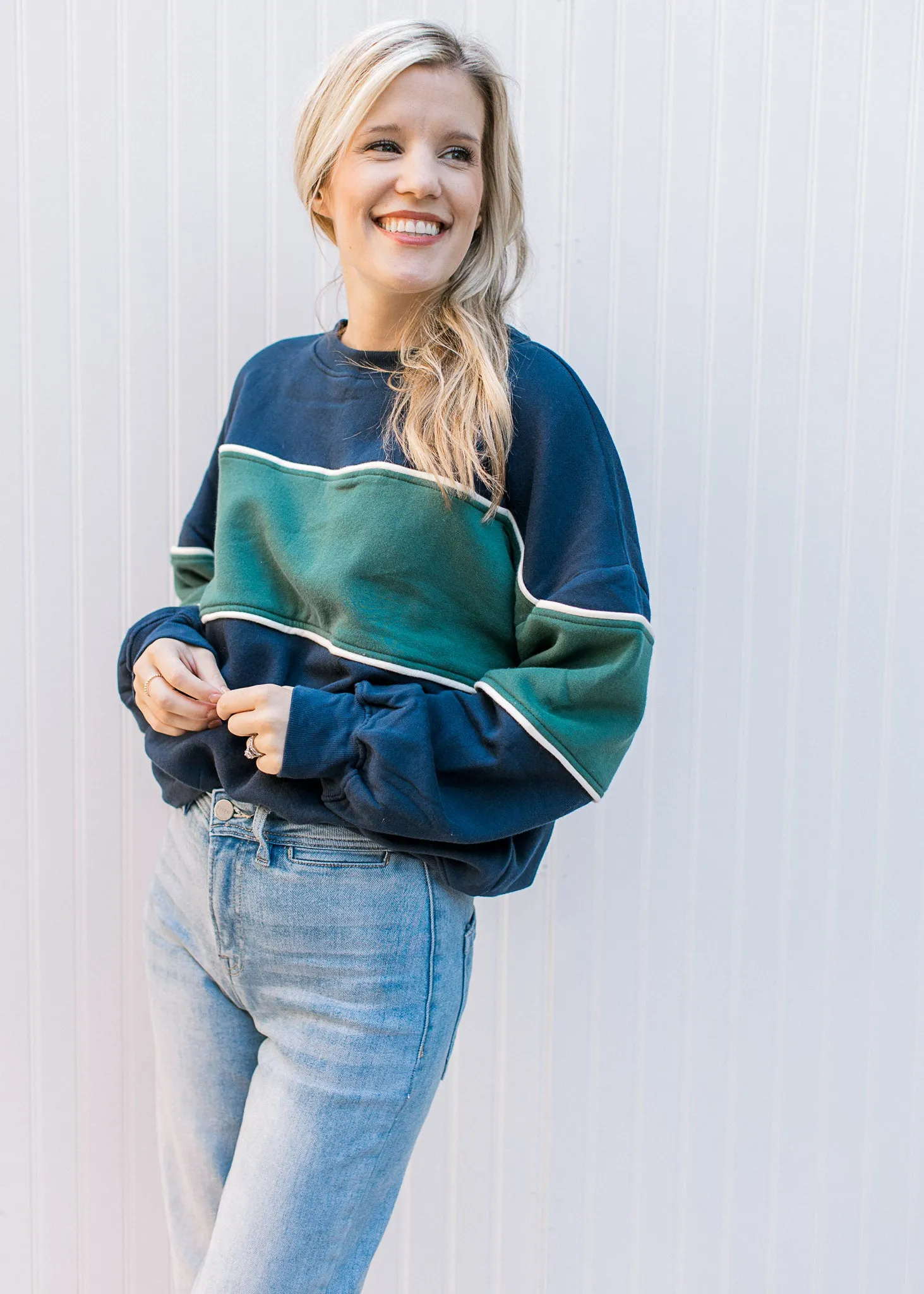 XZ Navy Throwback Sweatshirt