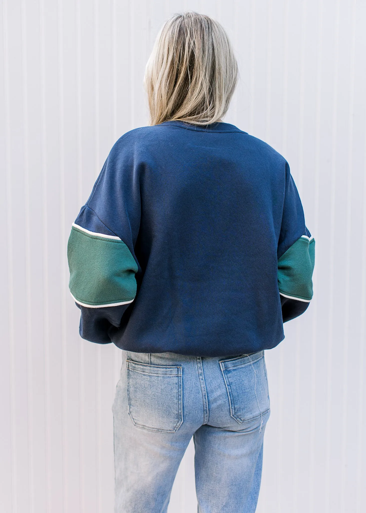 XZ Navy Throwback Sweatshirt