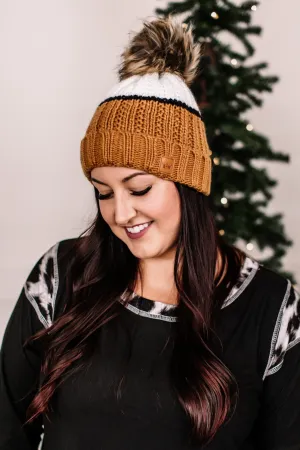 You Hat Me At Hello In Gold, Ivory & Black